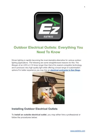 Outdoor Electrical Outlets Everything You Need To Know