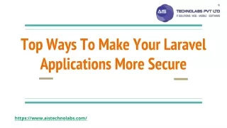 top ways to make your laravel applications more secure