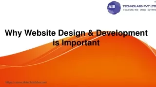 Why Website Design & Development is Important