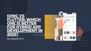 ionic vs flutter which one is better for hybrid