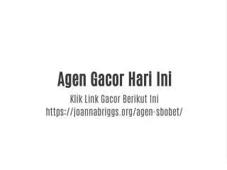 agen gacor hari ini klik link gacor berikut