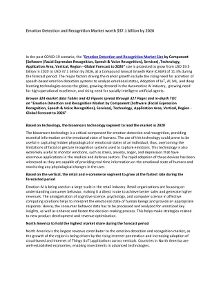 emotion detection and recognition market worth