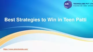 Best Strategies to Win in Teen Patti