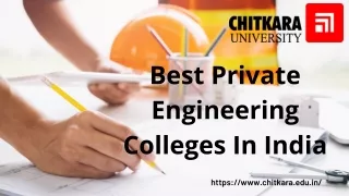Best Private Engineering Colleges In India