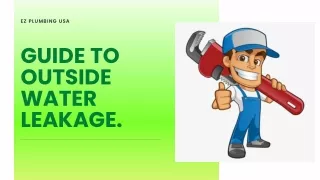 guide to outside water leakage