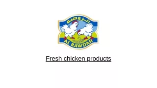 fresh chicken products