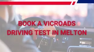 Book a Vicroads Driving Test in Melton