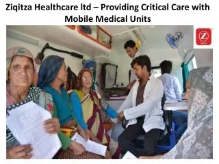 ziqitza healthcare ltd providing critical care