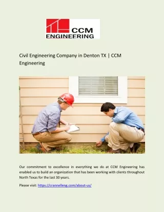 civil engineering company in denton