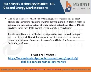 bio sensors technology market oil gas and energy