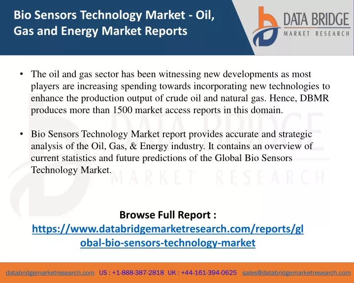 bio sensors technology market oil gas and energy
