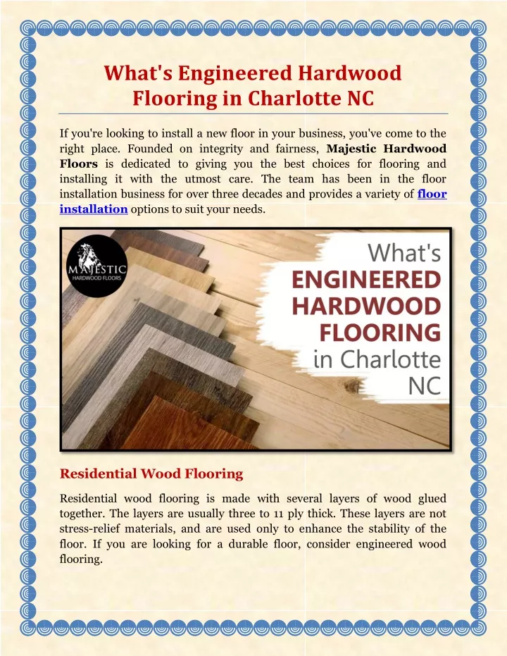 Ppt Whats Engineered Hardwood Flooring In Charlotte Nc Powerpoint Presentation Id11677549 1089