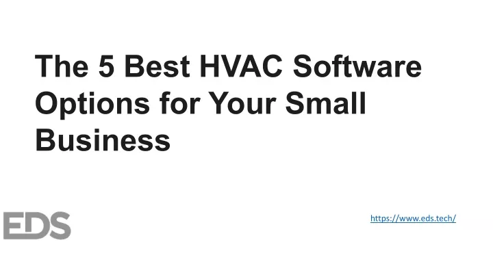 the 5 best hvac software options for your small