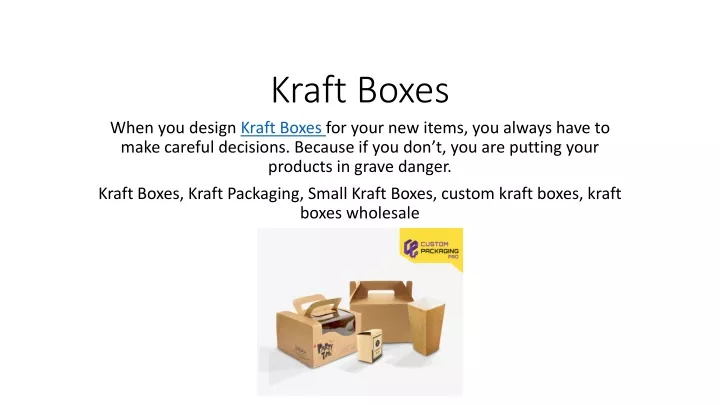 kraft boxes