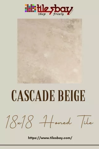 Cascade Beige 18x18 Honed Tile