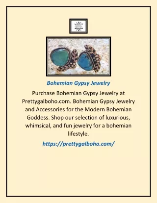 Bohemian Gypsy Jewelry