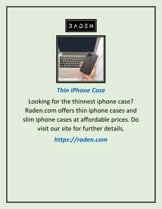 Thin iPhone Case