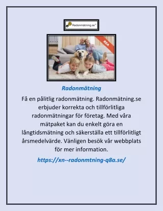 Radonmätning