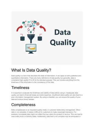 What Is Data Quality (1)