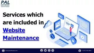 services which are included in website maintenance