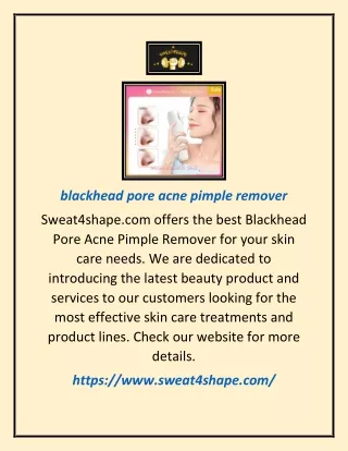 blackhead pore acne pimple remover