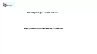 Gaming Design Courses In India Utside.com