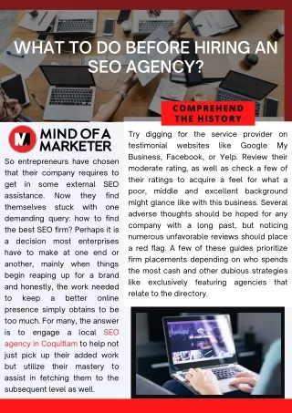 What To Do Before Hiring An SEO Agency