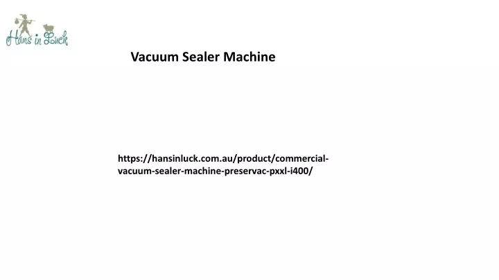 vacuum sealer machine