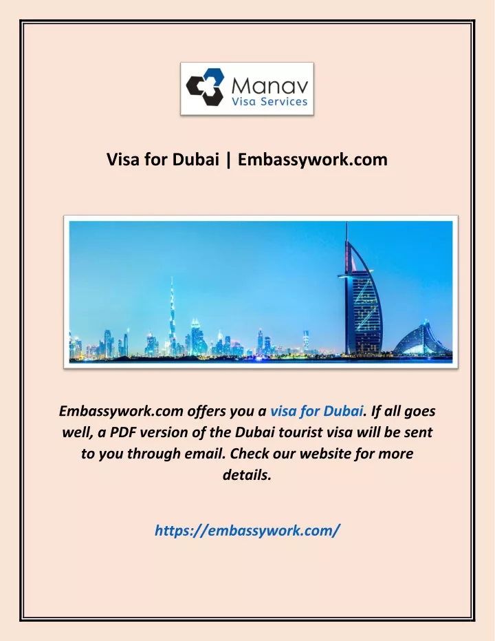 visa for dubai embassywork com
