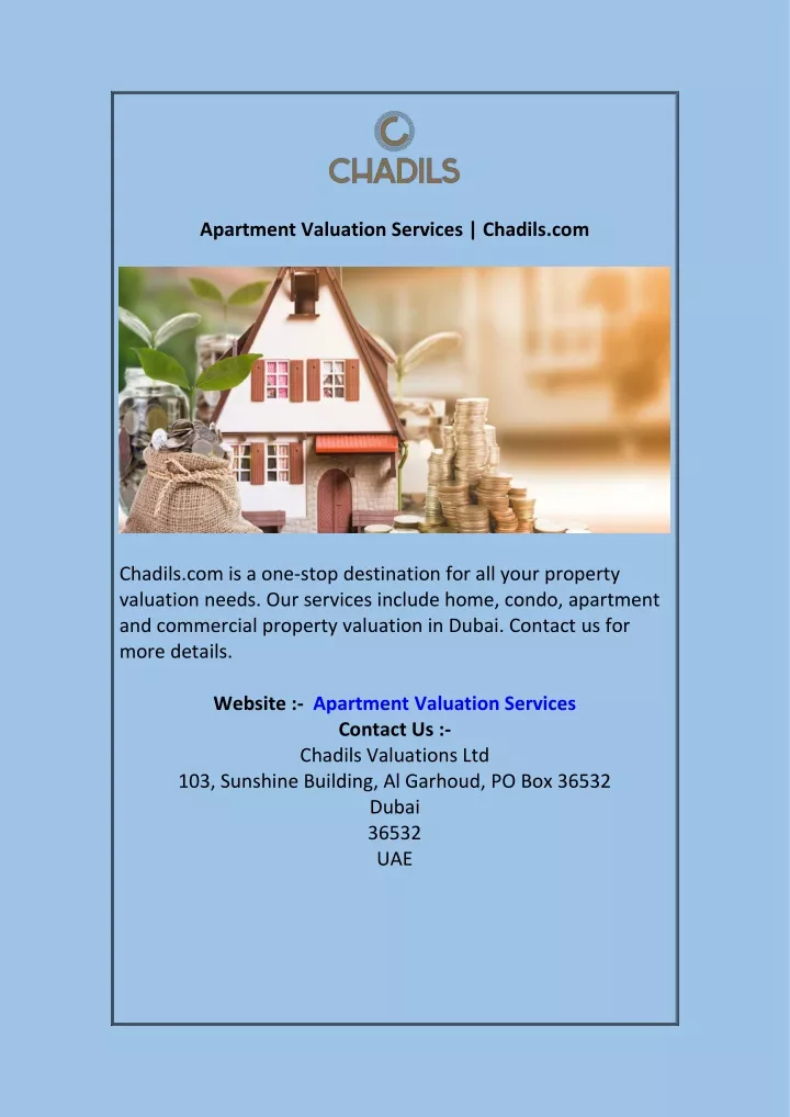 apartment valuation services chadils com