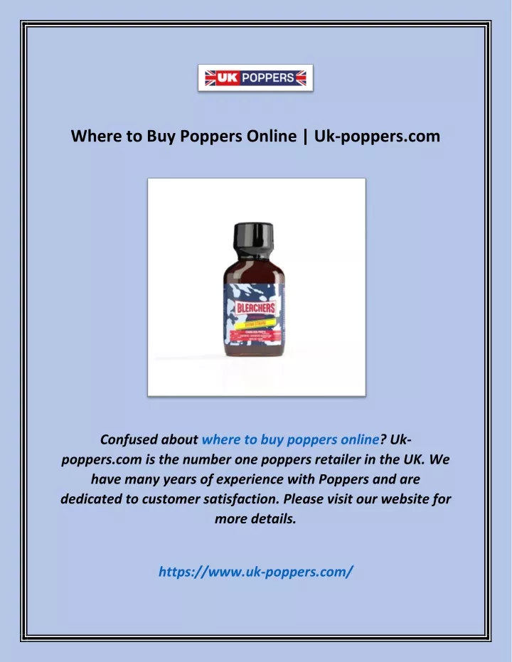 where to buy poppers online uk poppers com