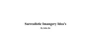 surralistic ideas