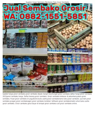 Ö88ᒿ.l55l.585l (WA) Grosir Sembako Wonogiri Agen Sembako Yang Paling Murah