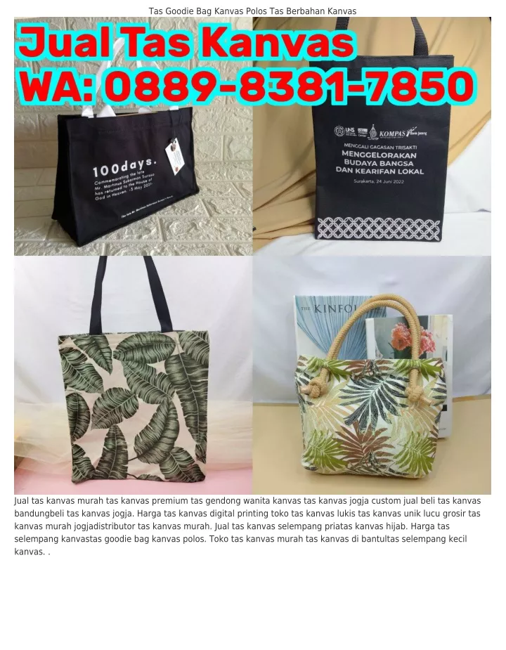 Ppt Ö88ᑫ 8ᣮ81 785Ö Wa Tas Kanvas Pekalongan Tas Tote Bag Kanvas Murah Powerpoint 4784