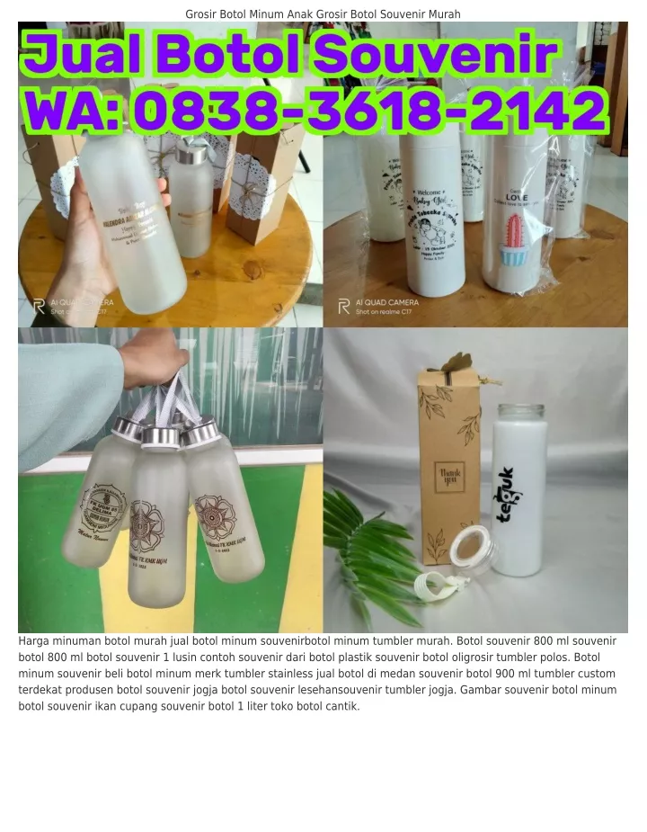 Ppt O8383Ϭl8ᒿlԿᒿ Wa Botol Souvenir Emas Botol Souvenir 600 Ml Powerpoint Presentation Id 0203