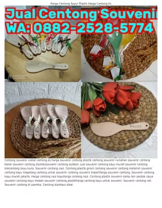 O882-2528-5ᜪᜪᏎ (WA) Harga Centong Es Centong Souvenir Web
