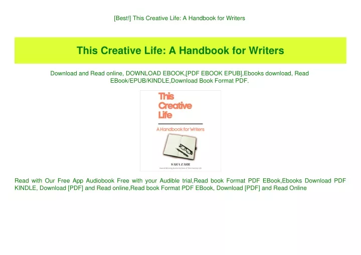 best this creative life a handbook for writers