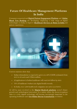 future of healthcare management platforms in india