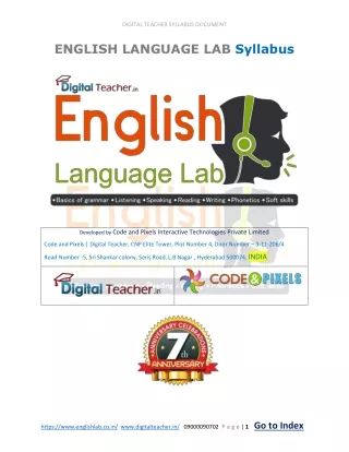 digital teacher syllabus document