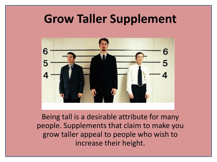 grow taller supplement