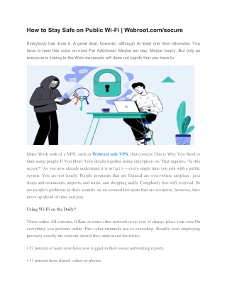 how to stay safe on public wi fi webroot