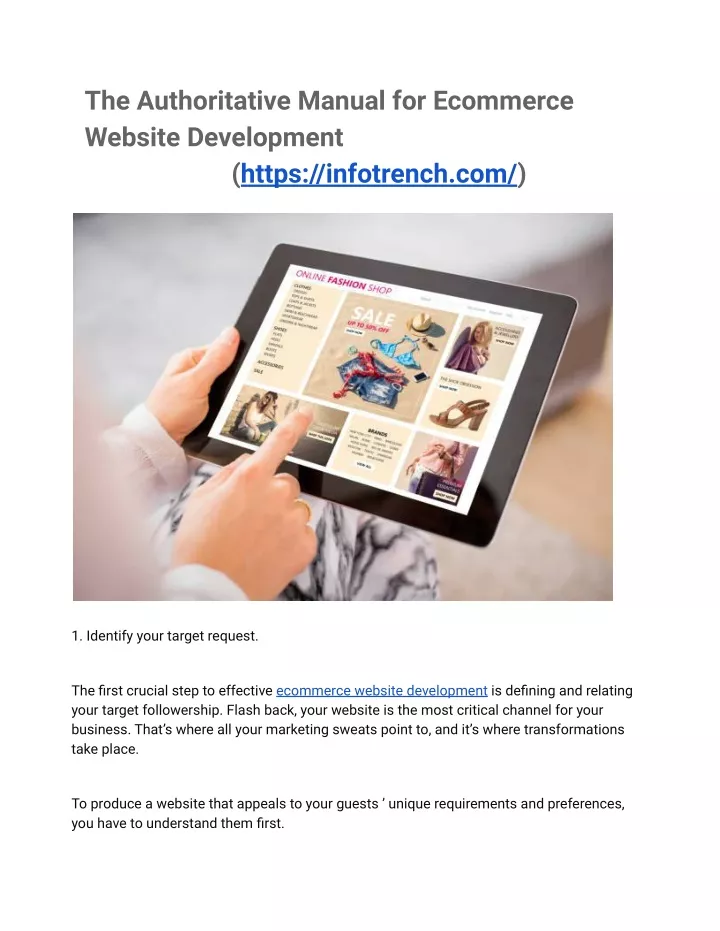 the authoritative manual for ecommerce website