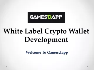 White Label Crypto Wallet Development