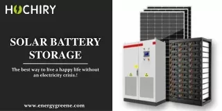 Solar Battery Storage