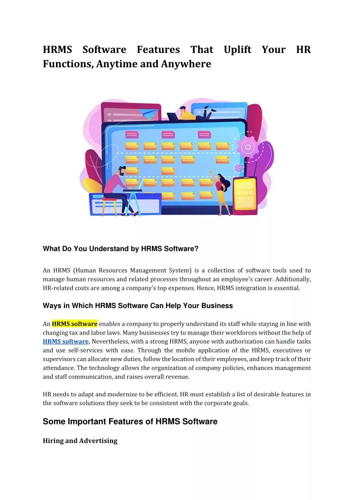 hrms software features that uplift your