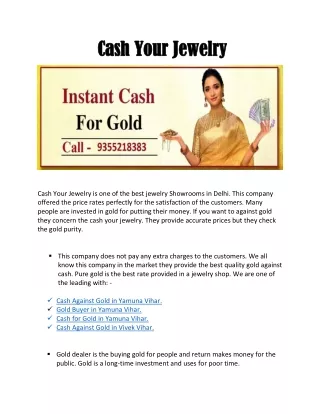 Cash Your Jewelry