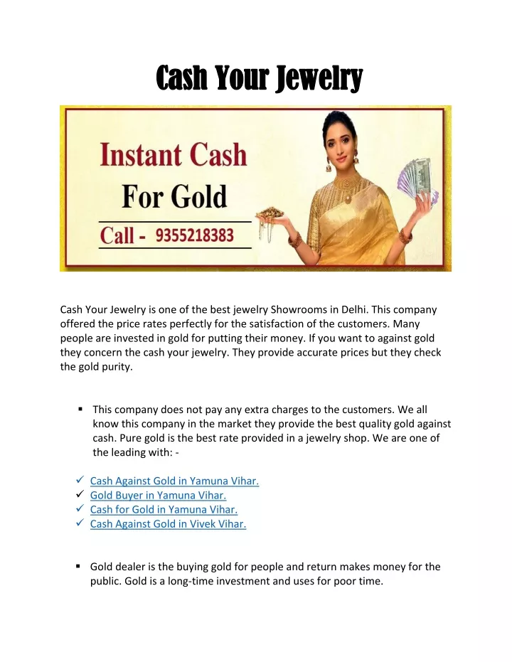 cash your jewelry cash your jewelry