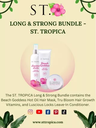 Long Strong Bundle Best Hair Growth Vitamins - ST. TROPICA