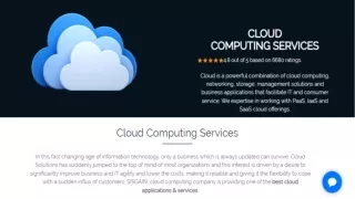 Cloud coumputing services