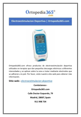 electroestimulacion deportiva ortopedia365 com
